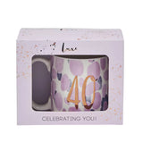 40th Birthday Brushstrokes Mug