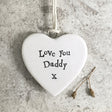 East of India Love You Daddy Heart