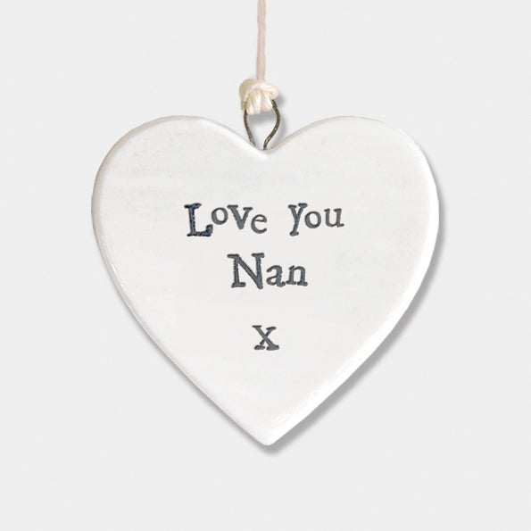 East of India Love You Nan Heart - Small