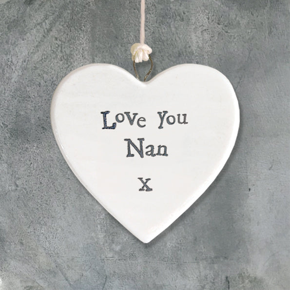 East of India Love You Nan Heart - Small