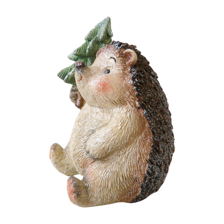 Hedgehog with Tree 12cm