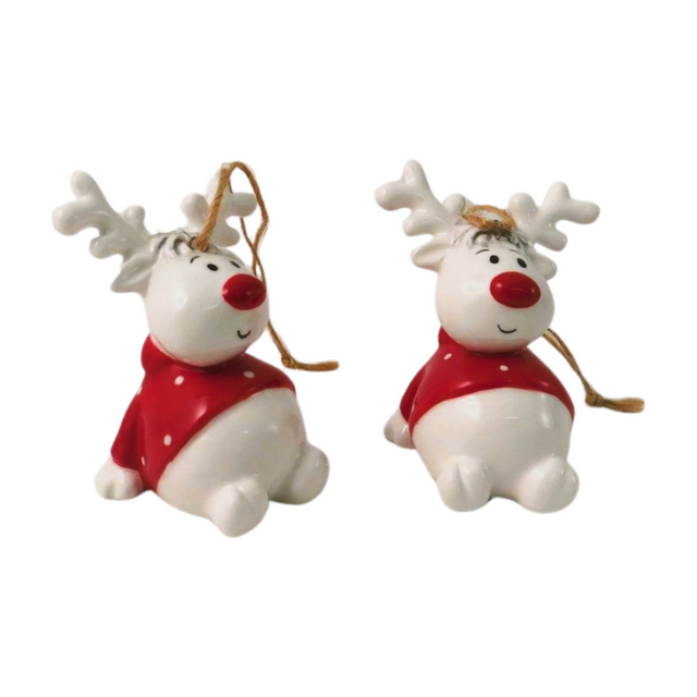 Sitting Reindeer Decoration