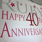 40th Anniversary Card