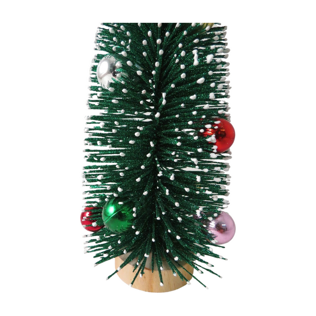 Green Tree with Baubles 31cm