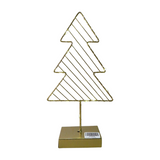 LED Light Up Gold Tree 32cm