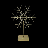 LED Light Up Gold Snowflake 32cm