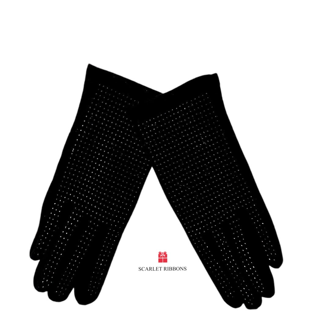 Black Sparkle Gloves