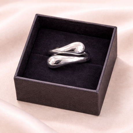 Teardrop Ring - Silver