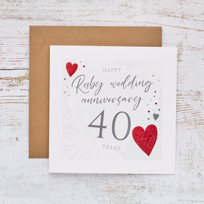 Richard Lang 40th Anniversary Card