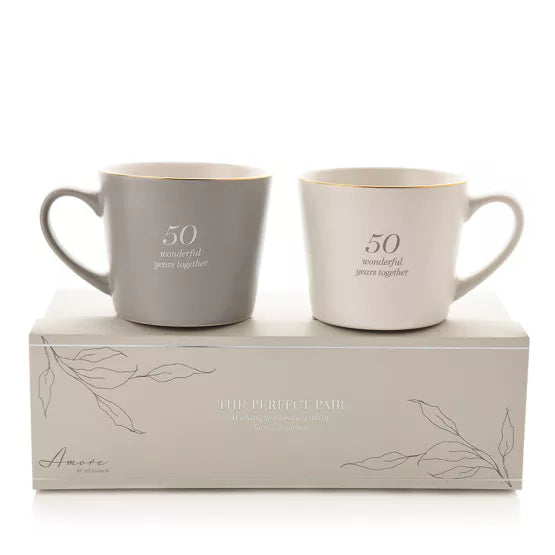 50th Golden Anniversary Mugs