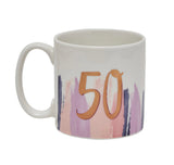 50th Birthday Brushstrokes Mug