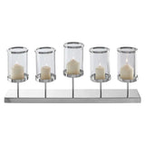 Kensingtson Townhouse 5 Light Silver Candle Holder