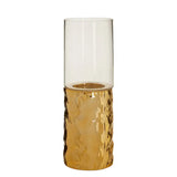 Martele Pillar Gold Candle Holder - Small