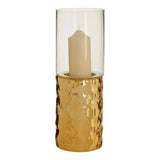 Martele Pillar Gold Candle Holder - Small