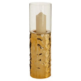 Martele Pilar Gold Candle Holder - Medium