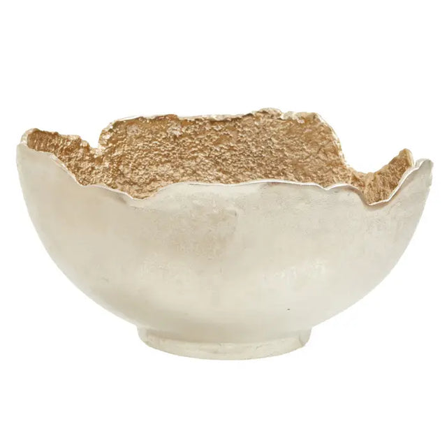 Dion Two Tone Silver & Gold Bowl - Large