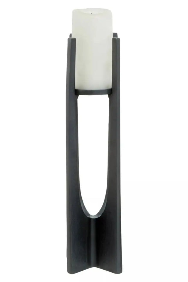 Dante Black Candle Holder Large
