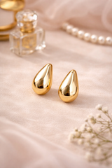 Teardrop Earrings Medium Gold