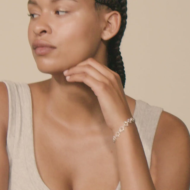 Pilgrim Rogue Halo Bracelet - Silver