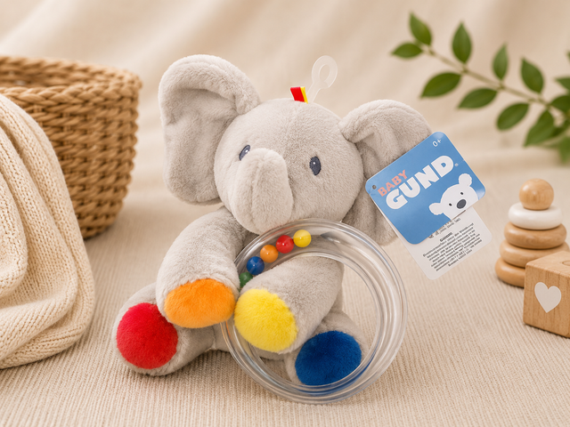 Gund Elephant Flappy Rattle