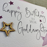 Happy Birthday Goddaughter - Stars