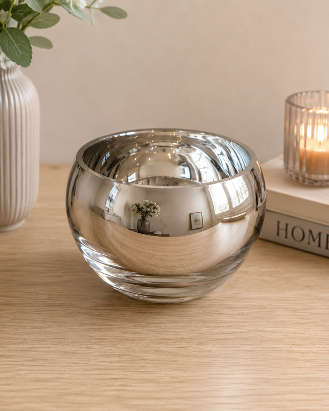 Silver Round Bowl Small
