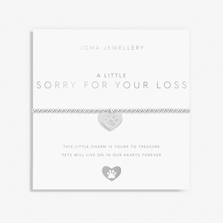 Joma 'Sorry For Your Loss' (paw print) Bracelet – Scarlet Ribbons