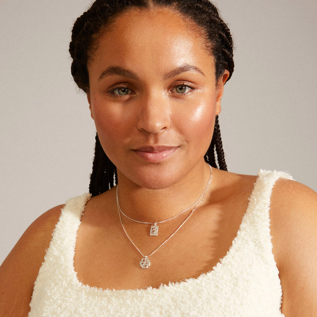 Pilgrim Brenda 2-in-1 Pendant Necklace - Silver