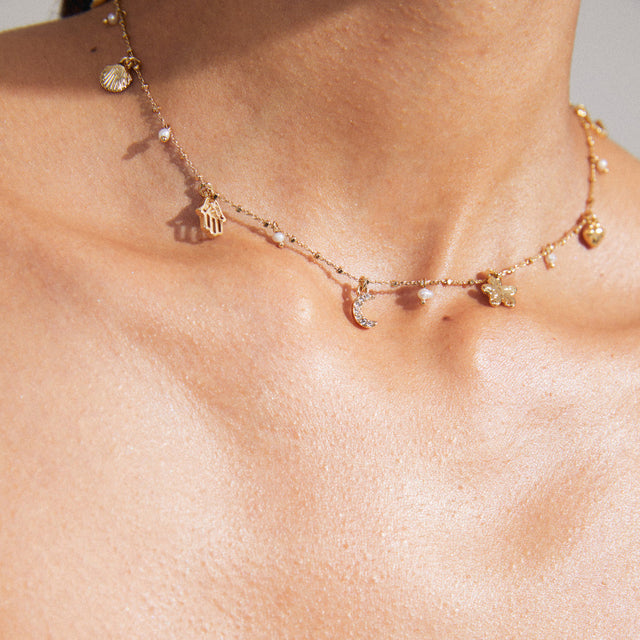 Pilgrim Prucence Necklace - Gold