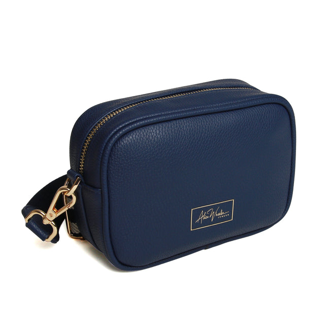 Alice Wheeler Mini Crossbody with Webbing Strap - Navy