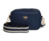 Alice Wheeler Mini Crossbody with Webbing Strap - Navy