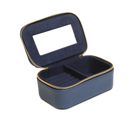 Alice Wheeler Navy Mini Jewellery Box