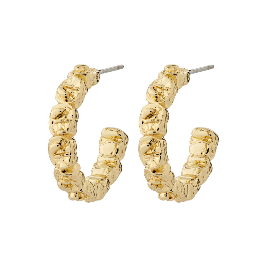 Pilgrim Scottie Hoop Earrings Gold