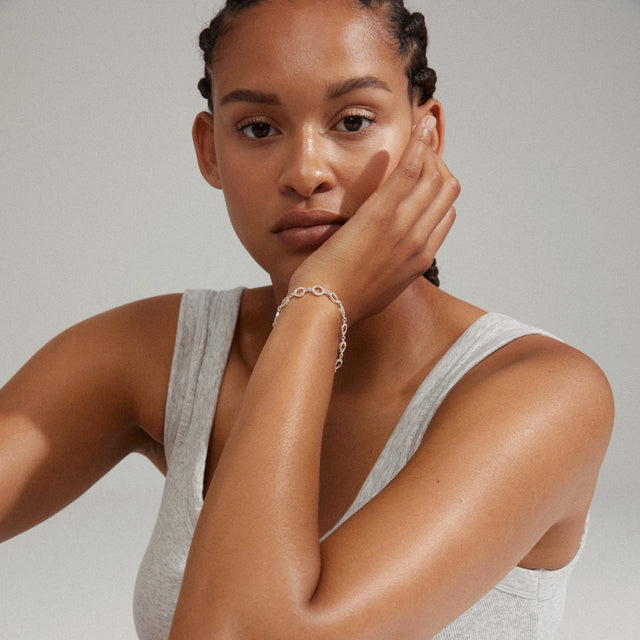 Pilgrim Rogue Halo Bracelet - Silver