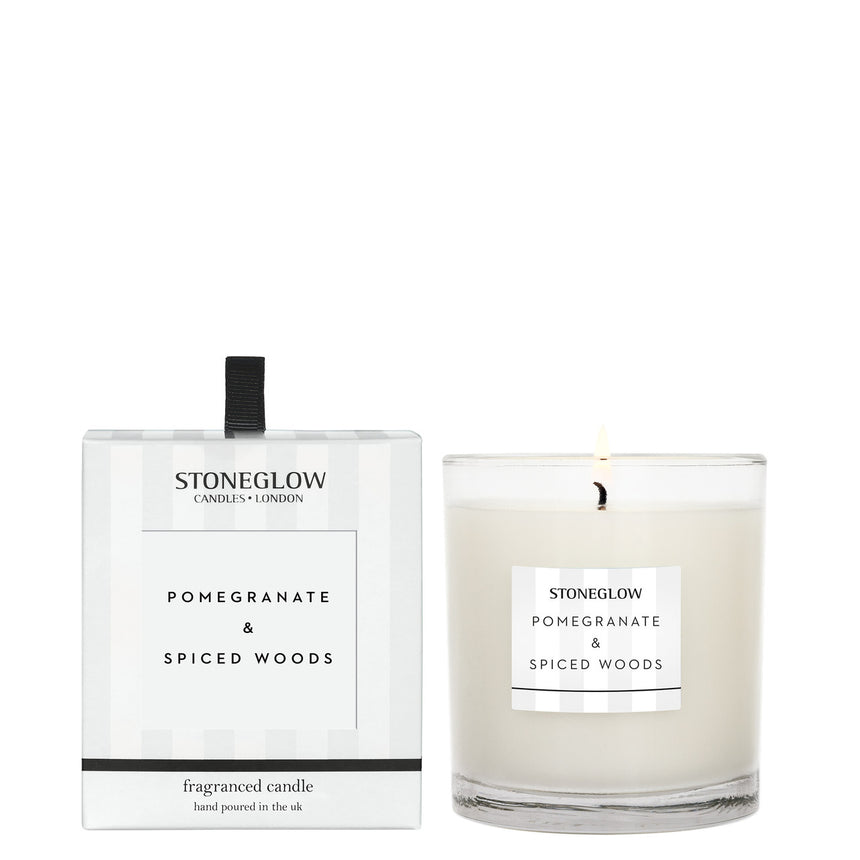 Stoneglow Pomegranate & Spiced Woods Candle