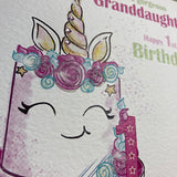 Gorgeous Granddaughter 1st Birthday Card