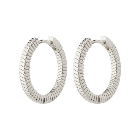 Pilgrim Dominique Hoop Earrings Silver