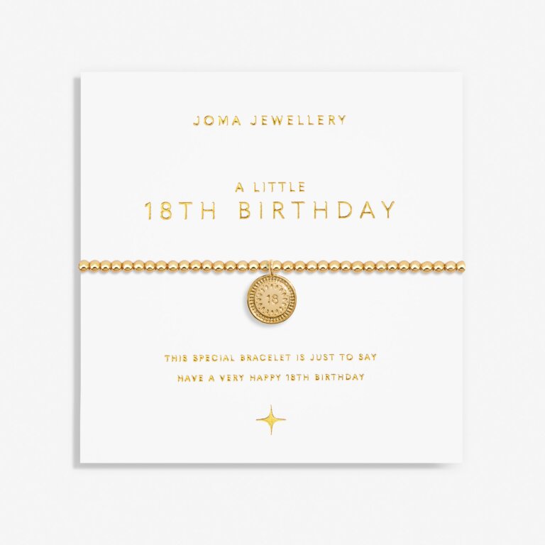 Joma "18th Birthday" Gold Bracelet