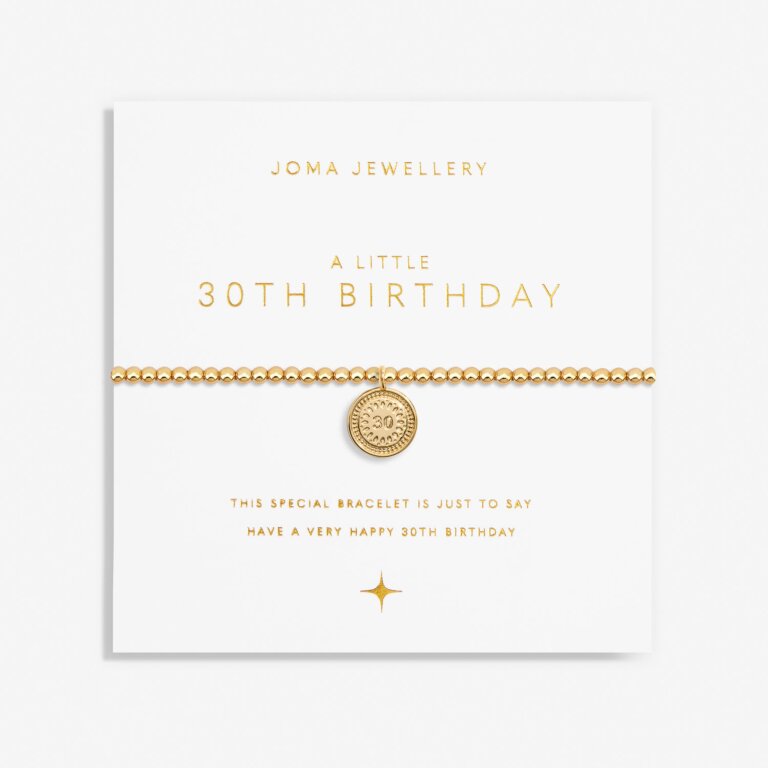 Joma "30th Birthday" Gold Bracelet