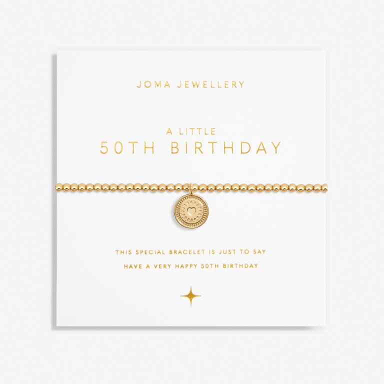 Joma "50th Birthday" Gold Bracelet