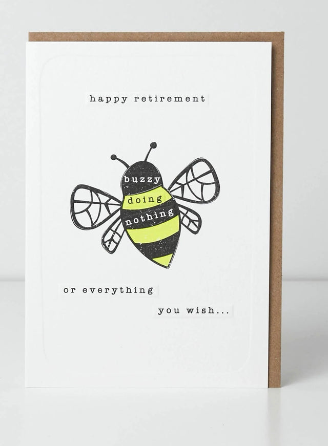 Retirement Card - Bee