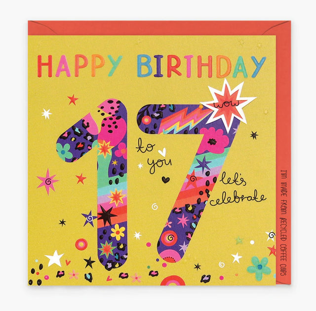 Belly Button Giftware 17th Birthday Card