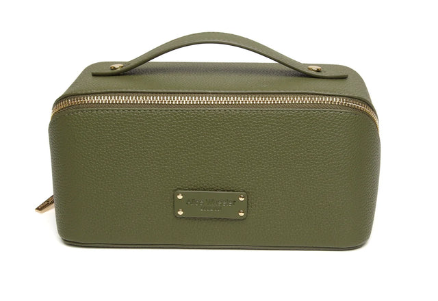Alice Wheeler Kensington Train Case - Olive