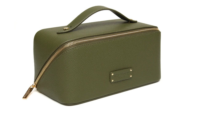 Alice Wheeler Kensington Train Case - Olive