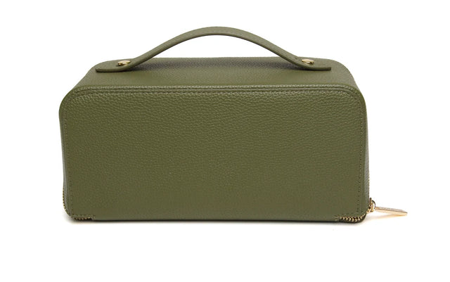 Alice Wheeler Kensington Train Case - Olive