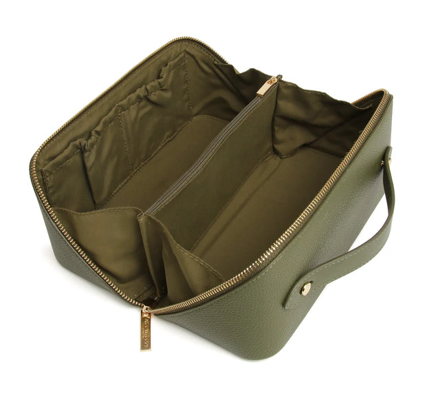 Alice Wheeler Kensington Train Case - Olive