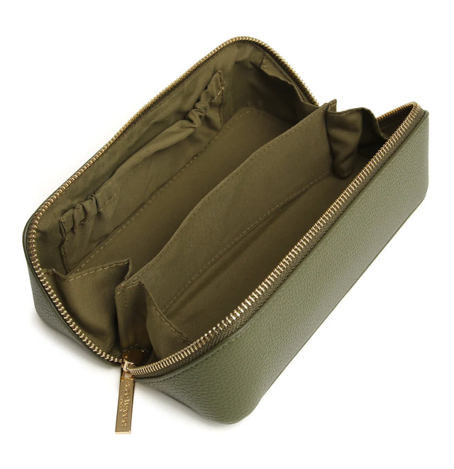 Alice Wheeler Kensington Small Train Case - Olive