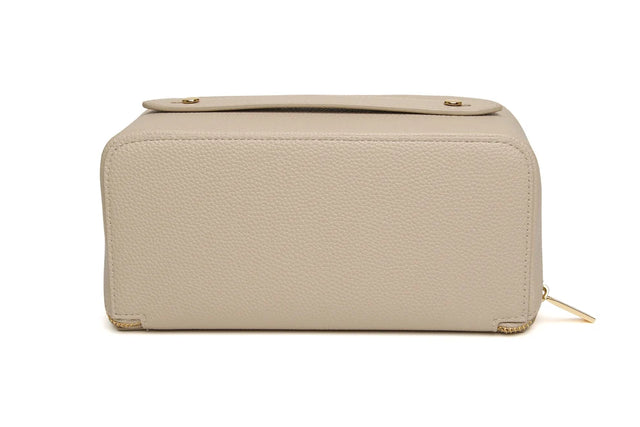Alice Wheeler Kensington Train Case - Stone