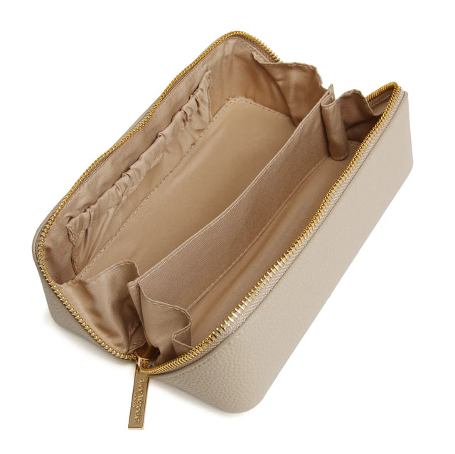 Alice Wheeler Kensington Small Train Case - Stone