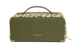Alice Wheeler Train Case - Olive Leopard